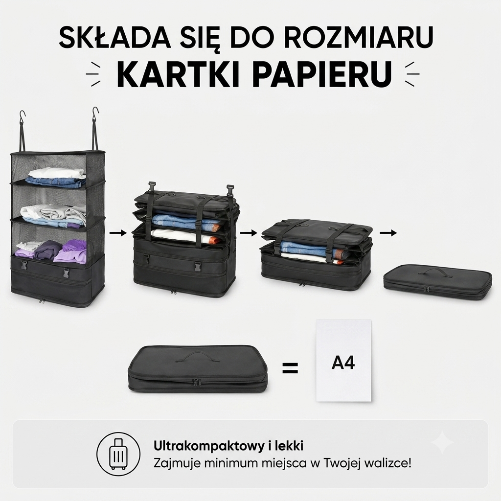 PACKNEST™  - Kompaktowy organizer na wyjazdy